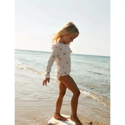 Liewood Tenley Printed Swim Tee - Beige - 140