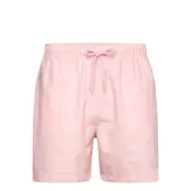 Lindbergh Striped Seersucker Swim Shorts - Pink - M