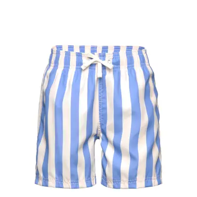 Lindex Swimshorts Aop - Blue - 86/92