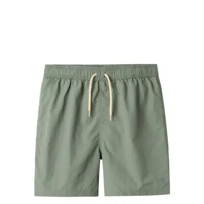 LMTD Nlmzakro Short Swim Shorts Khaki Green