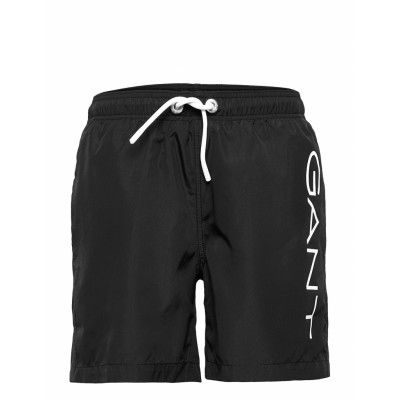 Logo Lightweight Boy's Swim Shorts Badshorts Svart GANT