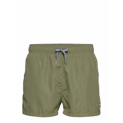 Logo Swim Shorts Lightweight Badshorts Grön GANT