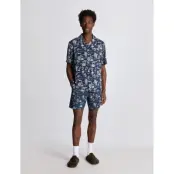 Lyle & Scott Botanical Garden Print Swimshort - Blue - M
