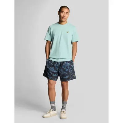 Lyle & Scott Digital Floral Print Swim Short - Navy - XS