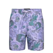 Lyle & Scott Digital Floral Print Swim Short - Purple - XXL