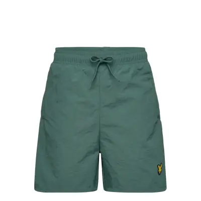 Lyle & Scott Plain Swim Short - Green - 140-146