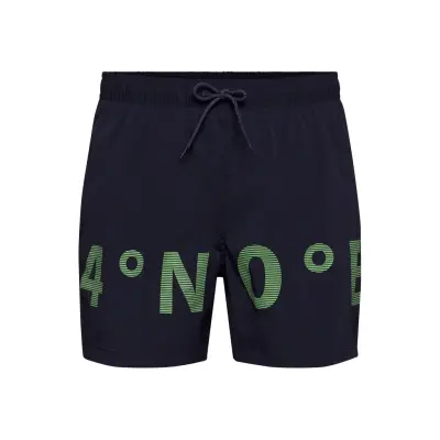 M Karta Print Shorts Badshorts Blå Peak Performance