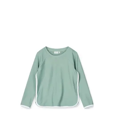 Manta Swim Tee Swimwear UV Clothing UV Tops Blå Liewood