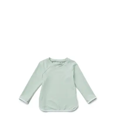 Manta Swim Tee Swimwear UV Clothing UV Tops Grön Liewood