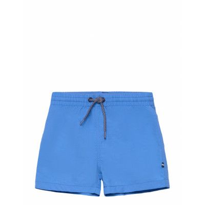Cord Plain Swimming Trunks Badshorts Blue Mango
