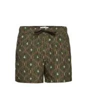 Mason Swim Shorts Aop 13082 Badshorts Grön Samsøe Samsøe