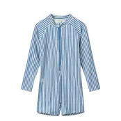 Liewood Max Stripe Longsleeve Swim Jumpsuit Blå