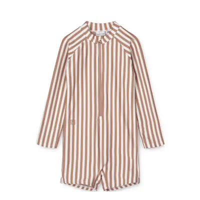 Max Swim Jumpsuit Ls Kl *Villkorat Erbjudande Swimwear UV Clothing UV Suits Brun Liewood