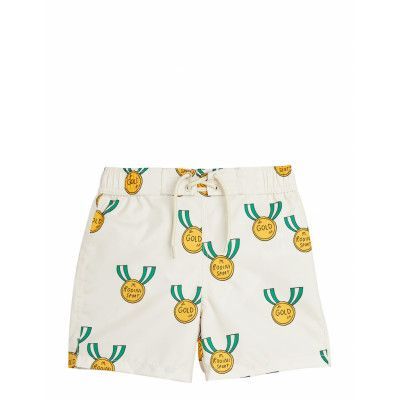 Medal Aop Woven Swim Shorts Badshorts Grey Mini Rodini