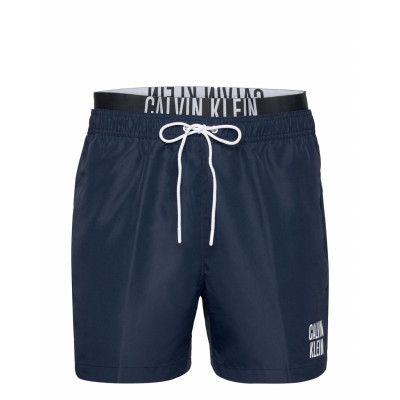 Medium Double Wb Badshorts Blå Calvin Klein