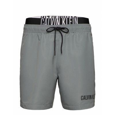Medium Double Wb Badshorts Grå Calvin Klein