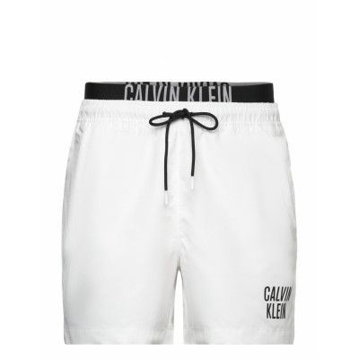 Medium Double Wb-Nos Badshorts Vit Calvin Klein