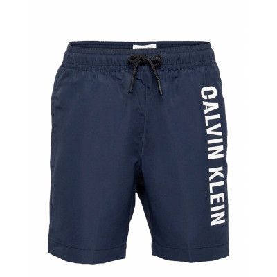 Medium Drawstring Badshorts Blå Calvin Klein