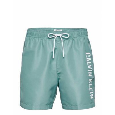 Medium Drawstring Badshorts Blå Calvin Klein