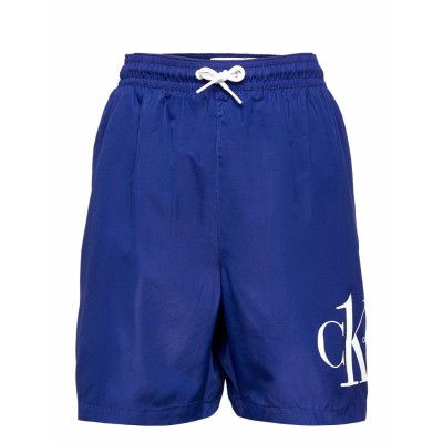 Medium Drawstring Badshorts Blå Calvin Klein