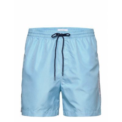 Medium Drawstring Badshorts Blå Calvin Klein