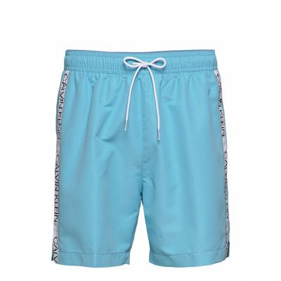 Medium Drawstring Badshorts Blå Calvin Klein