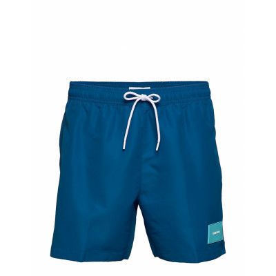 Medium Drawstring Badshorts Blå Calvin Klein