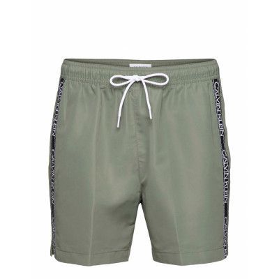Medium Drawstring Badshorts Grön Calvin Klein
