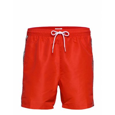 Medium Drawstring Badshorts Röd Calvin Klein