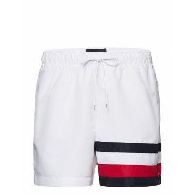 Medium Drawstring Flag Badshorts White Tommy Hilfiger