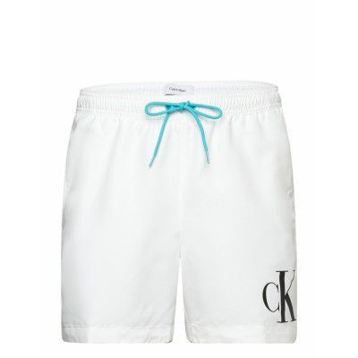 Medium Drawstring-Graphic *Villkorat Erbjudande Badshorts Vit Calvin Klein
