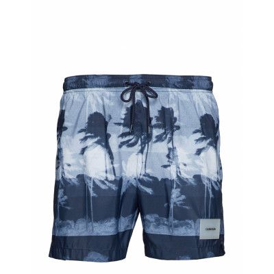 Medium Drawstring Hu Badshorts Blå Calvin Klein