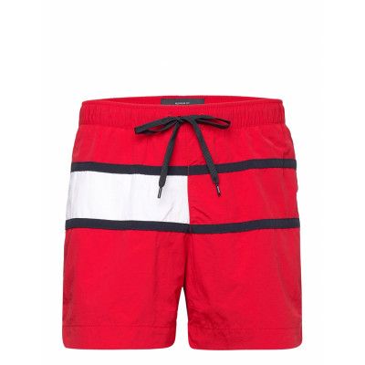 Medium Drawstring Badshorts Röd Tommy Hilfiger