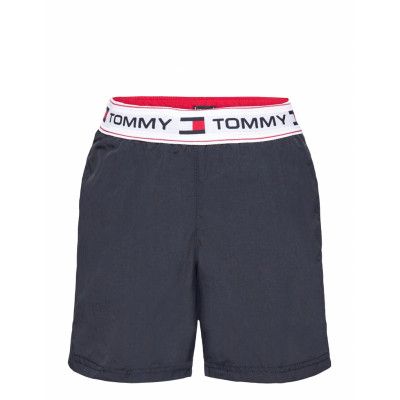 Medium Drawstring Badshorts Blå Tommy Hilfiger