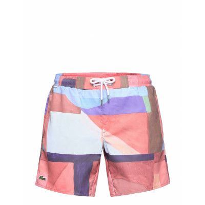 Men S Swimming Trunks Badshorts Multi/mönstrad Lacoste