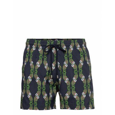 Men Swimwear Stretch Sweet Fishes Badshorts Blå Vilebrequin