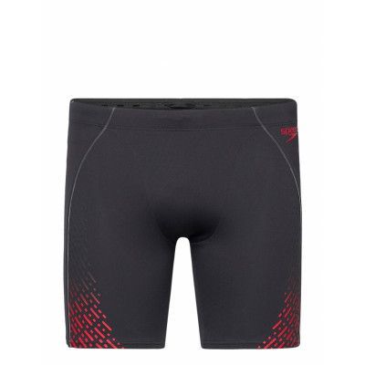 Mens Eco End+ Pro Mid Jammer Sport Shorts Svart Speedo