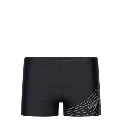 Mens Medley Logo Aquashort Sport Briefs & Speedos Black Speedo