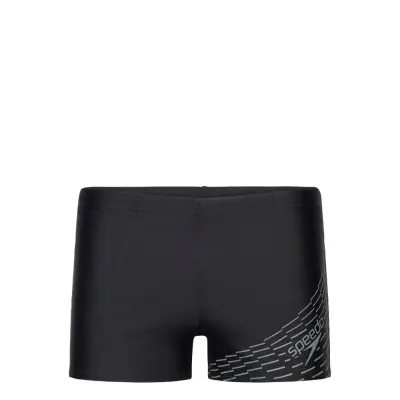 Mens Medley Logo Aquashort Sport Briefs & Speedos Black Speedo