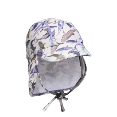 mikk-line Swim Hat W. Print - Recycled - Blue - 3-6M