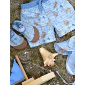 mikk-line Swim Shorts Aop - Blue - 134/140CM