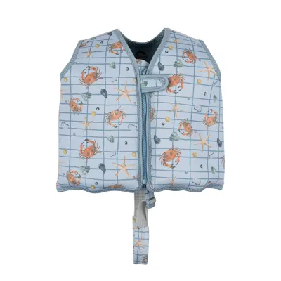 Mikk-line Swim Vest Aop Blå