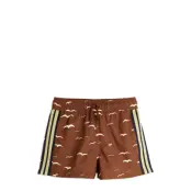 Mini Rodini Seagull Aop Swim Shorts Brun