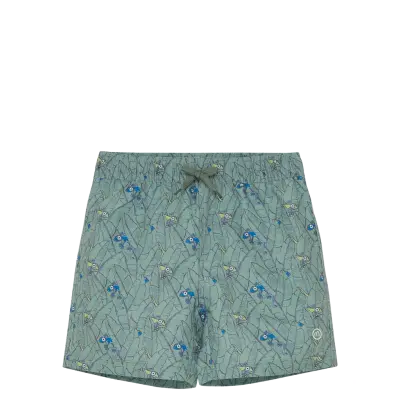Minymo Swim Shorts Aop - Green - 104