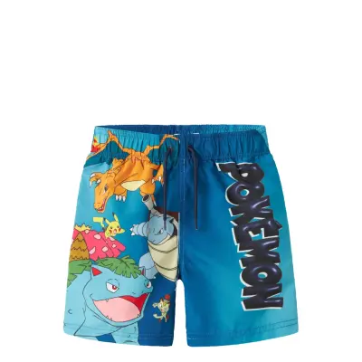 name it Nkmmanuel Pokemon Swimshorts Sky - Blue - 146