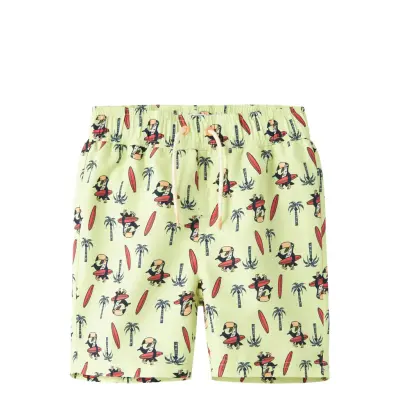 name it Nkmzaddi Swim Shorts Box - Yellow - 134