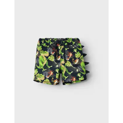 name it Nmmmaz Gigantosaurus Long Swimshorts Vde - Multi/patterned - 80