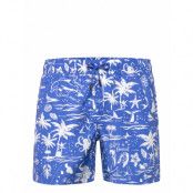 Nb Life Is A Beach Swimtrunks Blue Designers Shorts Blue Nikben