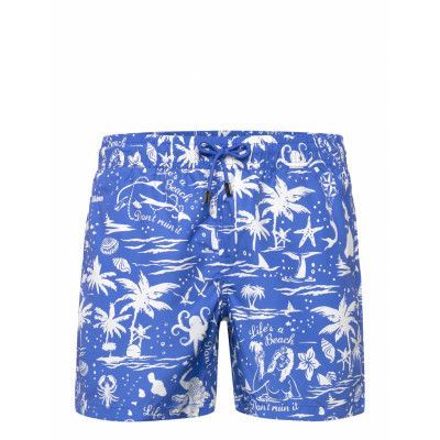 Nikben Nb Life Is A Beach Swimtrunks Blue Blå
