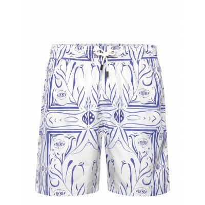 Nikben Nb Porcelin Swimtrunks White Vit